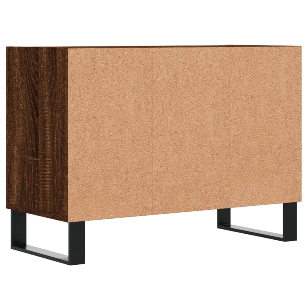 Mobile Porta TV Rovere Marrone 69,5x30x50 cm Legno Multistrato - homemem39