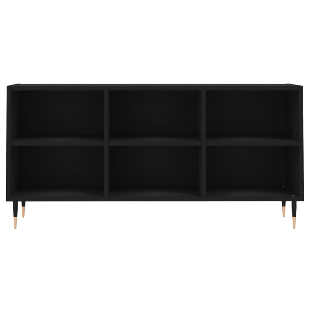 Mobile Porta TV Nero 103,5x30x50 cm in Legno Multistrato - homemem39