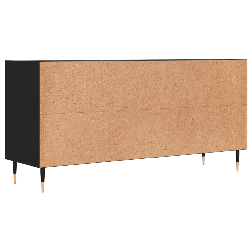 Mobile Porta TV Nero 103,5x30x50 cm in Legno Multistrato - homemem39