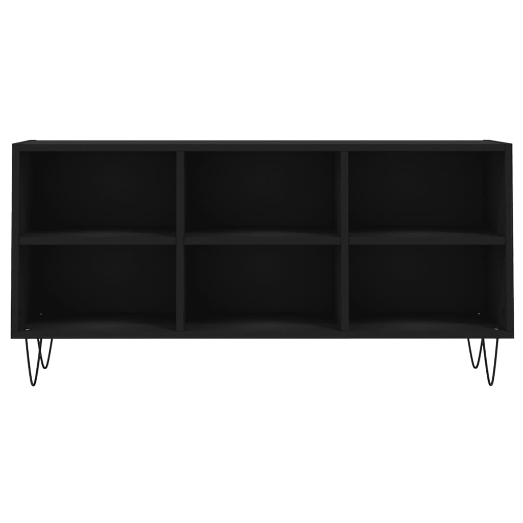 Mobile Porta TV Nero 103,5x30x50 cm in Legno Multistrato - homemem39