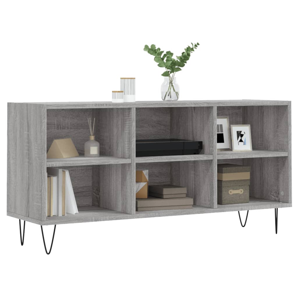 Mobile TV Grigio Sonoma 103,5x30x50 cm in Legno Multistrato - homemem39