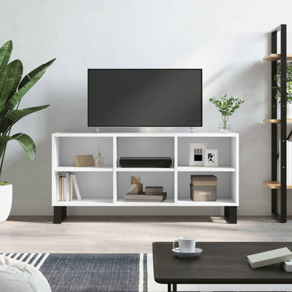 Mobile Porta TV Bianco 103,5x30x50 cm in Legno Multistrato - homemem39