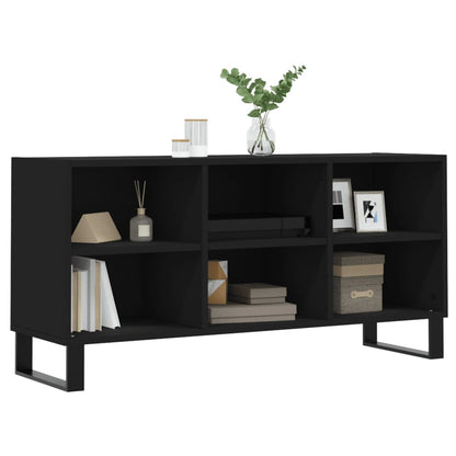 Mobile Porta TV Nero 103,5x30x50 cm in Legno Multistrato - homemem39