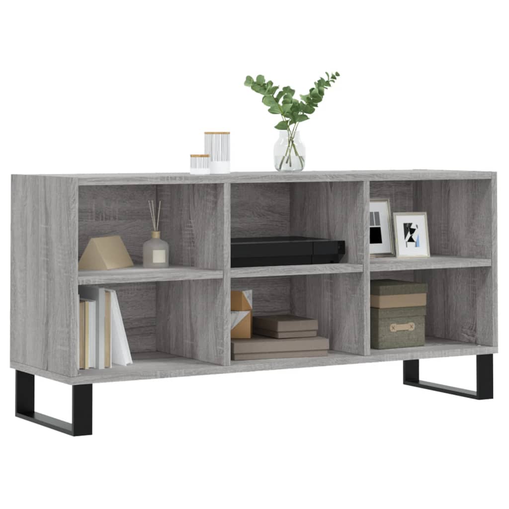 Mobile TV Grigio Sonoma 103,5x30x50 cm in Legno Multistrato - homemem39