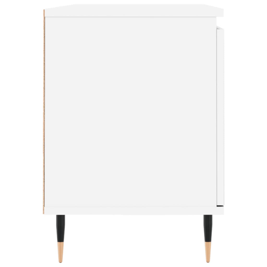 Mobile Porta TV Bianco 104x35x50 cm in Legno Multistrato - homemem39