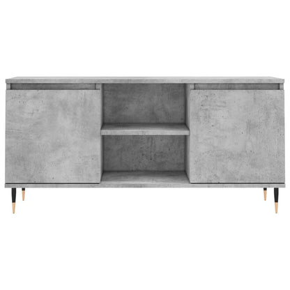 Mobile Porta TV Grigio Cemento 104x35x50cm in Legno Multistrato - homemem39