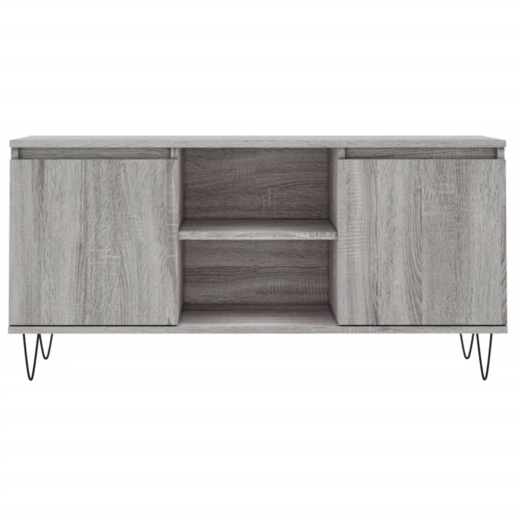 Mobile Porta TV Grigio Sonoma 104x35x50 cm in Legno Multistrato - homemem39