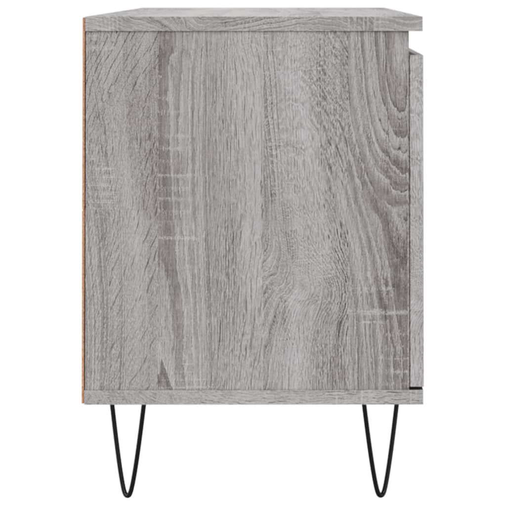 Mobile Porta TV Grigio Sonoma 104x35x50 cm in Legno Multistrato - homemem39