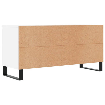 Mobile Porta TV Bianco 104x35x50 cm in Legno Multistrato - homemem39