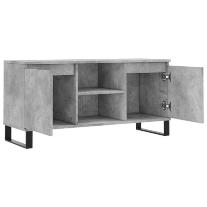 Mobile Porta TV Grigio Cemento 104x35x50cm in Legno Multistrato - homemem39