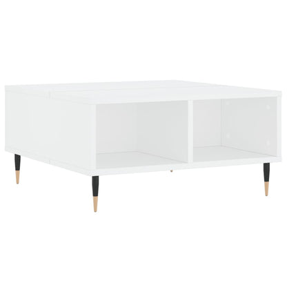 Tavolino da Salotto Bianco 60x60x30 cm in Legno Multistrato - homemem39