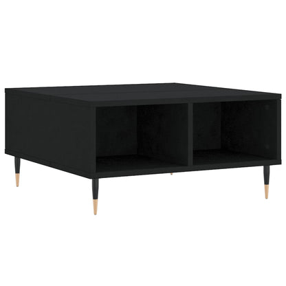 Tavolino da Salotto Nero 60x60x30 cm in Legno Multistrato - homemem39