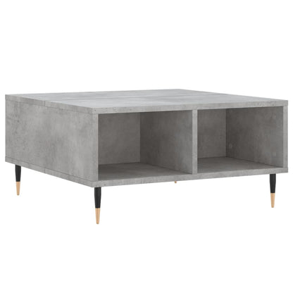 Tavolino da Salotto Grigio Cemento 60x60x30cm Legno Multistrato - homemem39