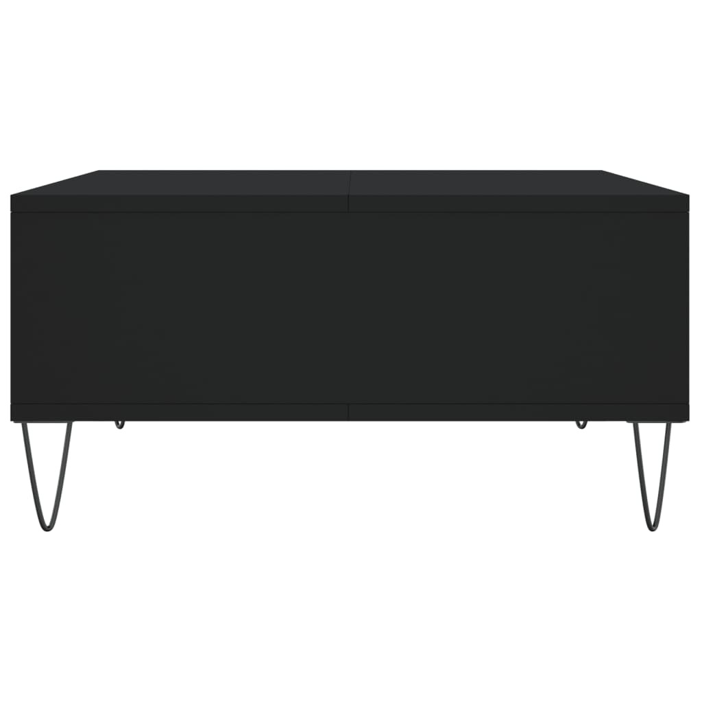 Tavolino da Salotto Nero 60x60x30 cm in Legno Multistrato - homemem39