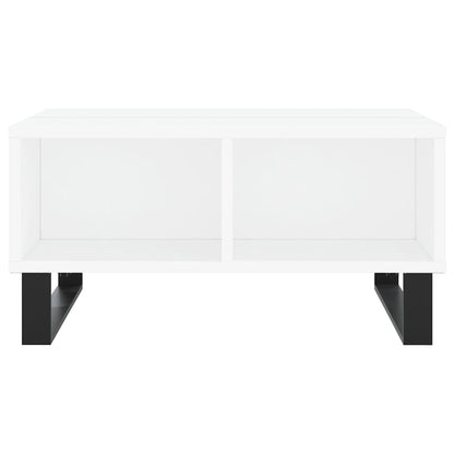 Tavolino da Salotto Bianco 60x60x30 cm in Legno Multistrato - homemem39