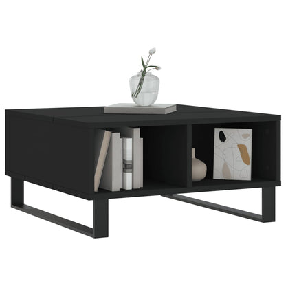 Tavolino da Salotto Nero 60x60x30 cm in Legno Multistrato - homemem39