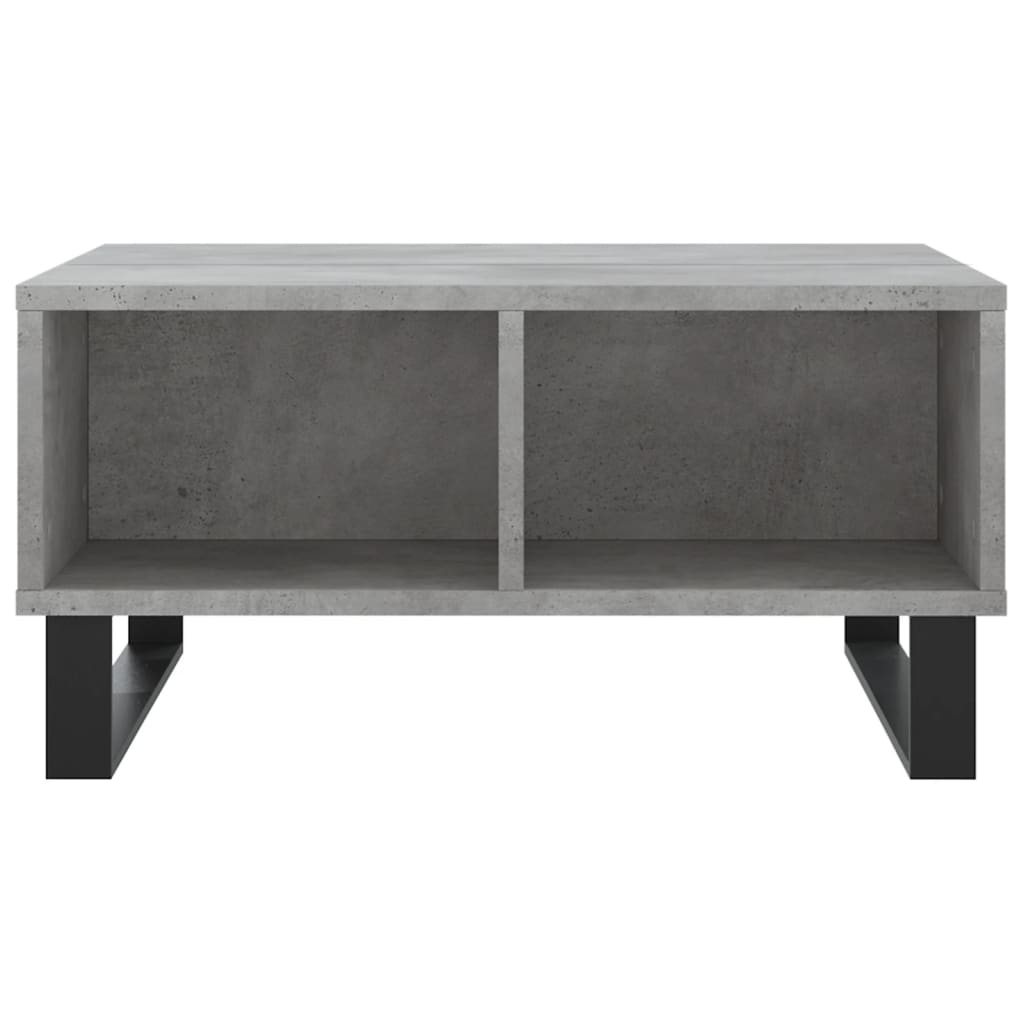 Tavolino da Salotto Grigio Cemento 60x60x30cm Legno Multistrato - homemem39