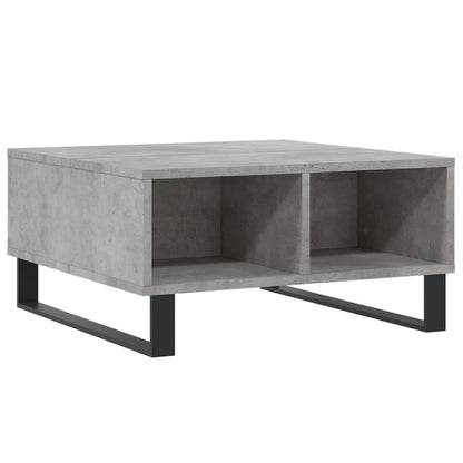 Tavolino da Salotto Grigio Cemento 60x60x30cm Legno Multistrato - homemem39