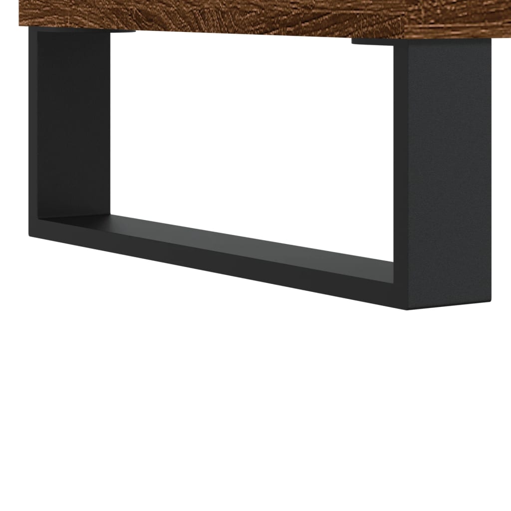 Tavolino da Salotto Rovere Marrone 60x60x30cm Legno Multistrato - homemem39