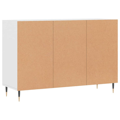 Credenza Bianca 103,5x35x70 cm in Legno Multistrato - homemem39