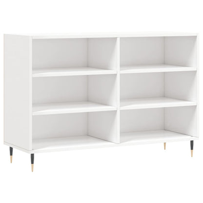 Credenza Bianco Lucido 103,5x35x70 cm in Legno Multistrato - homemem39