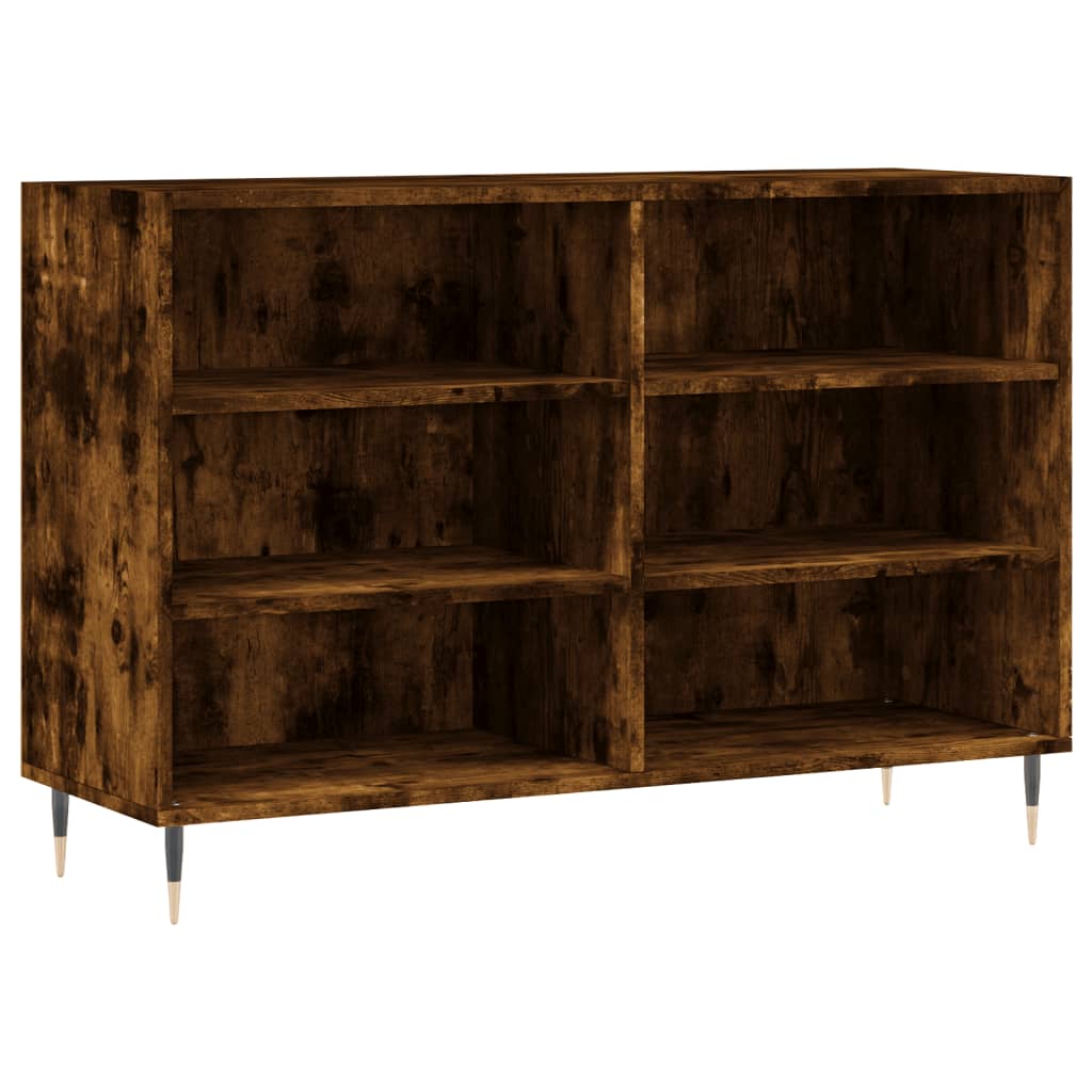 Credenza Rovere Fumo 103,5x35x70 cm in Legno Multistrato - homemem39