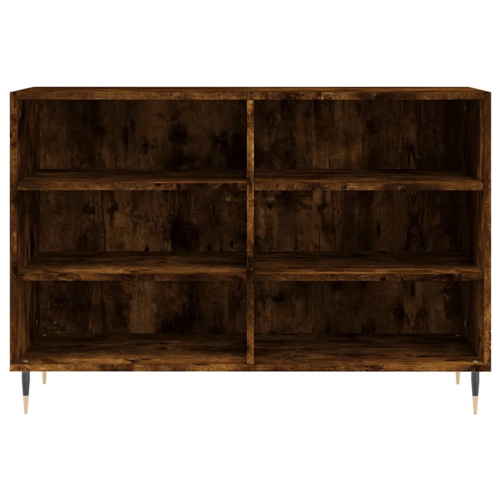 Credenza Rovere Fumo 103,5x35x70 cm in Legno Multistrato - homemem39