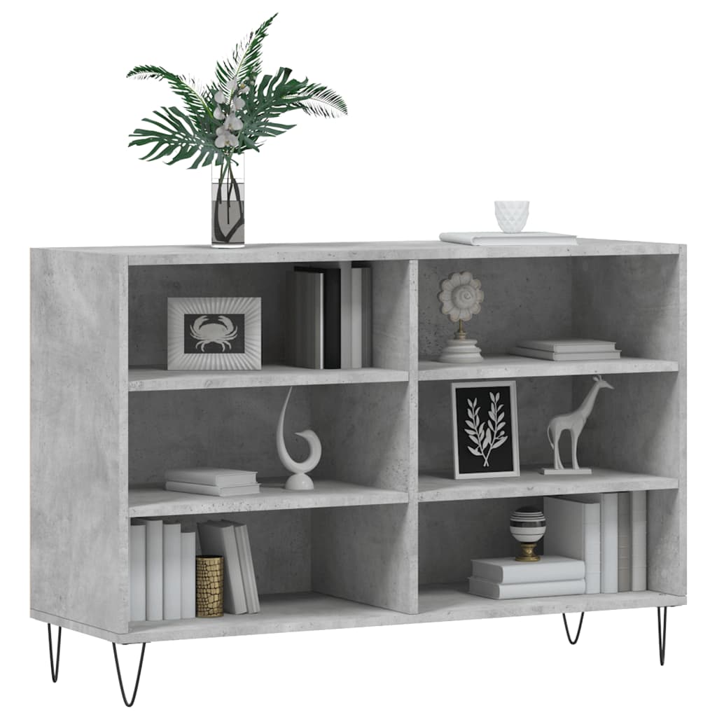 Credenza Grigio Cemento 103,5x35x70 cm in Legno Multistrato - homemem39