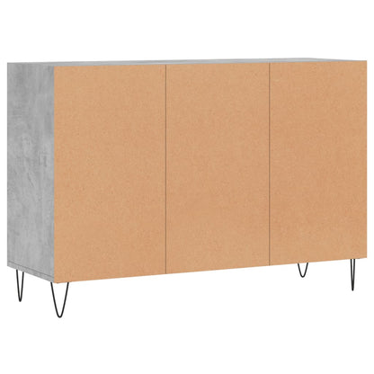 Credenza Grigio Cemento 103,5x35x70 cm in Legno Multistrato - homemem39