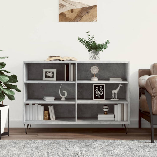 Credenza Grigio Cemento 103,5x35x70 cm in Legno Multistrato - homemem39