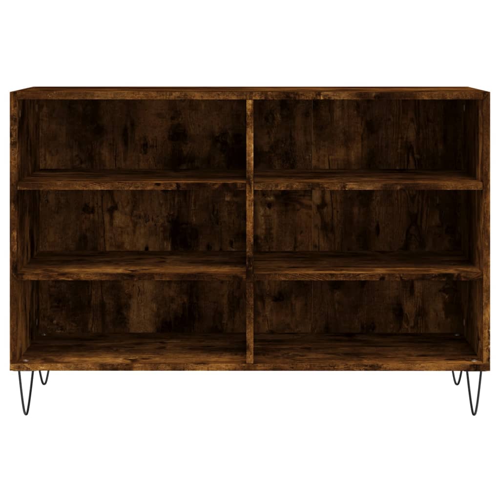 Credenza Rovere Fumo 103,5x35x70 cm in Legno Multistrato - homemem39