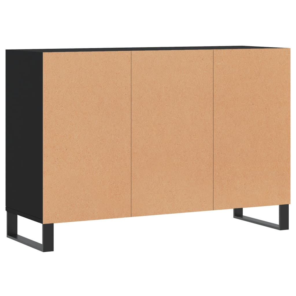 Credenza Nera 103,5x35x70 cm in Legno Multistrato - homemem39