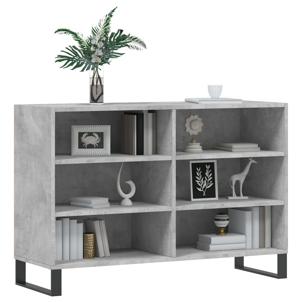 Credenza Grigio Cemento 103,5x35x70 cm in Legno Multistrato - homemem39