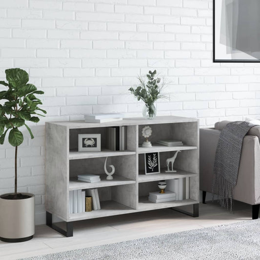 Credenza Grigio Cemento 103,5x35x70 cm in Legno Multistrato - homemem39