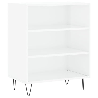 Credenza Bianco Lucido 57x35x70 cm in Legno Multistrato - homemem39