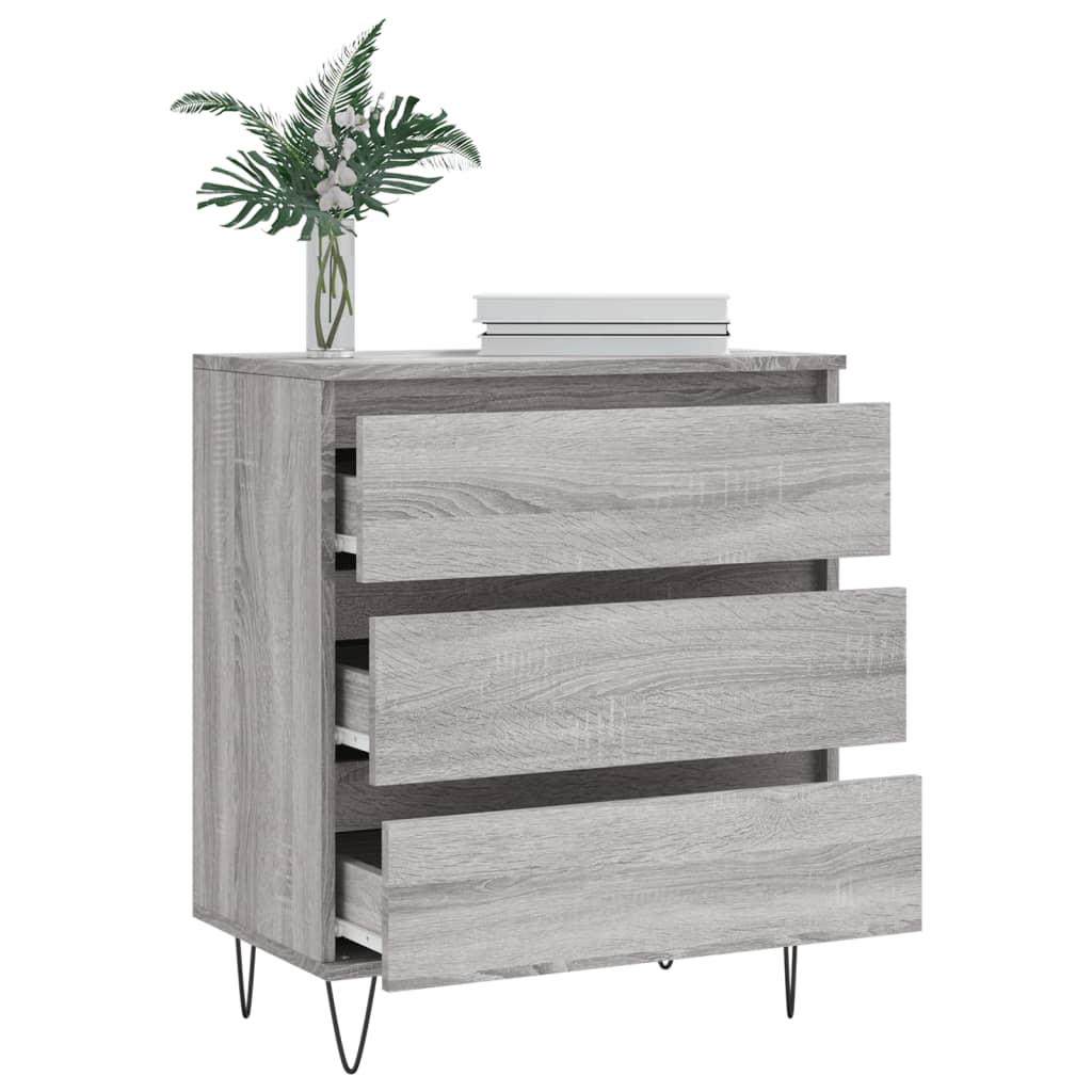 Credenza Grigio Sonoma 60x35x70 cm in Legno Multistrato - homemem39