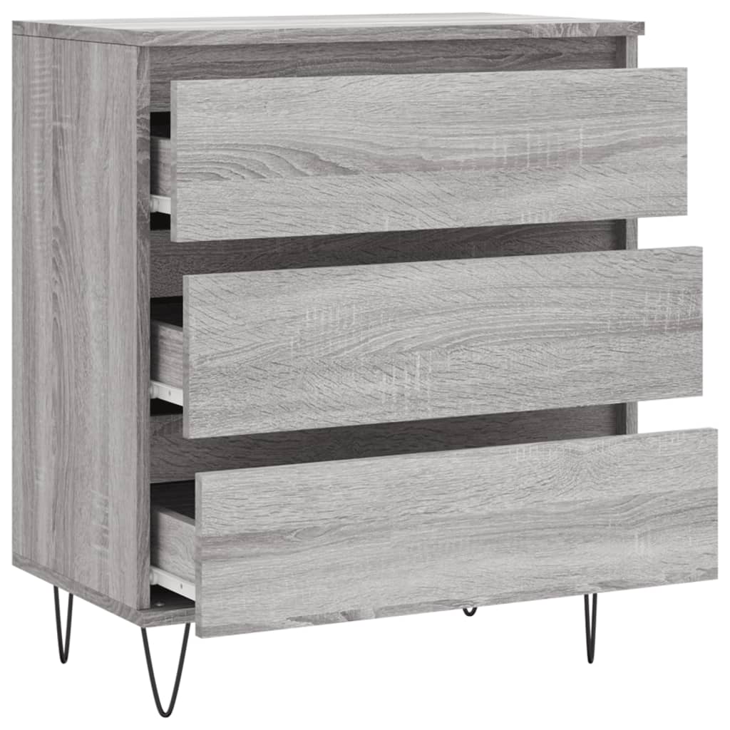 Credenza Grigio Sonoma 60x35x70 cm in Legno Multistrato - homemem39