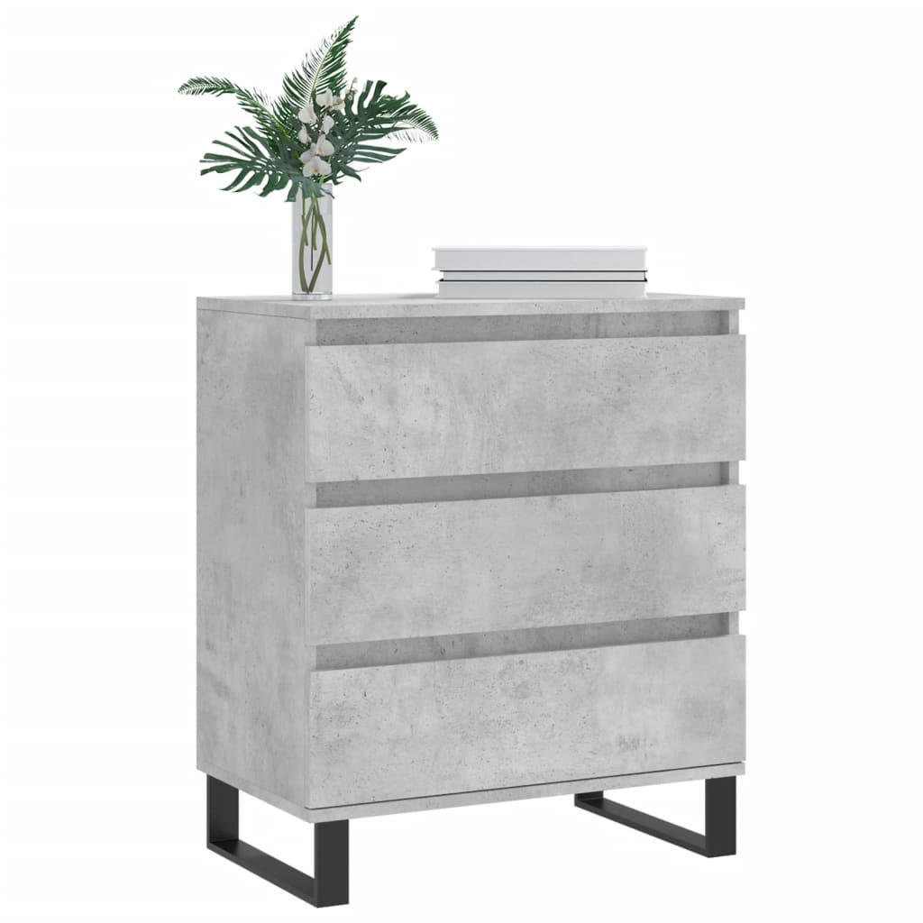 Credenza Grigio Cemento 60x35x70 cm in Legno Multistrato - homemem39