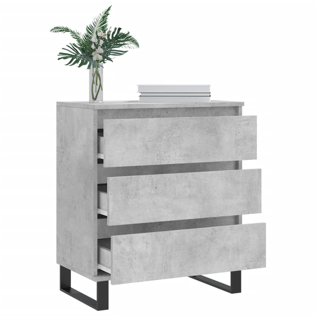 Credenza Grigio Cemento 60x35x70 cm in Legno Multistrato - homemem39