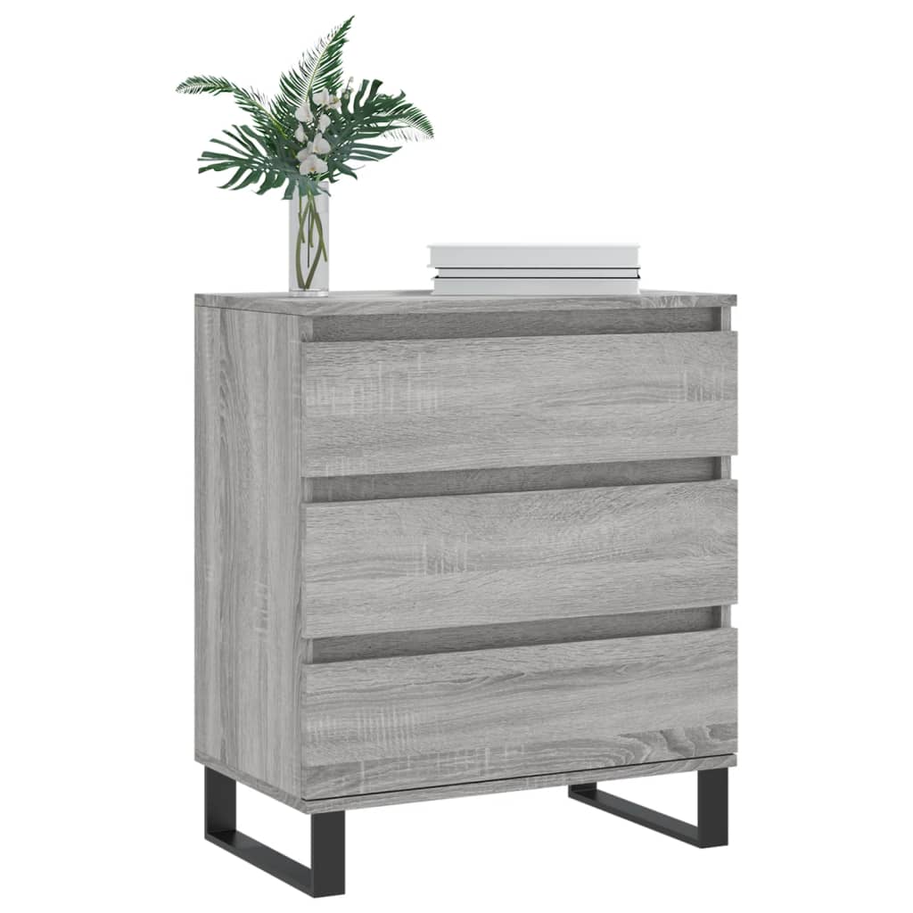 Credenza Grigio Sonoma 60x35x70 cm in Legno Multistrato - homemem39