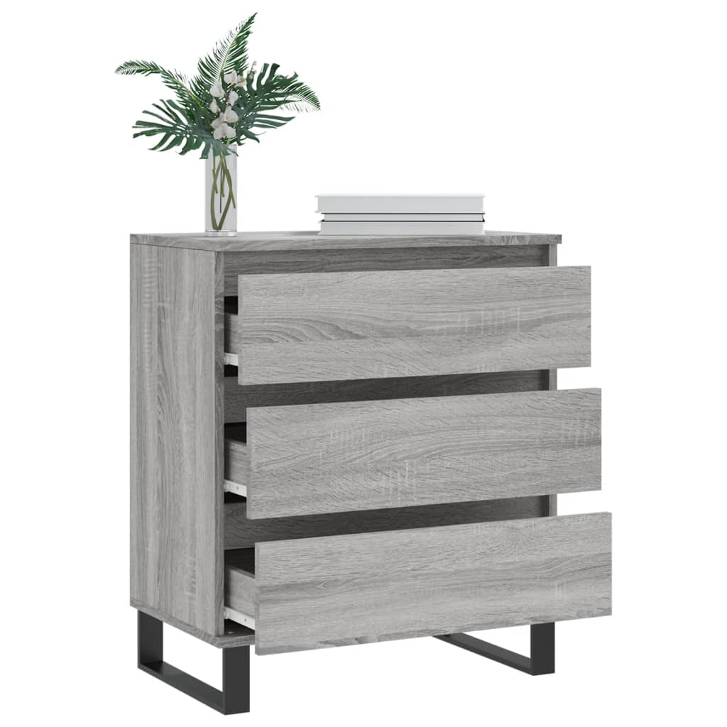 Credenza Grigio Sonoma 60x35x70 cm in Legno Multistrato - homemem39