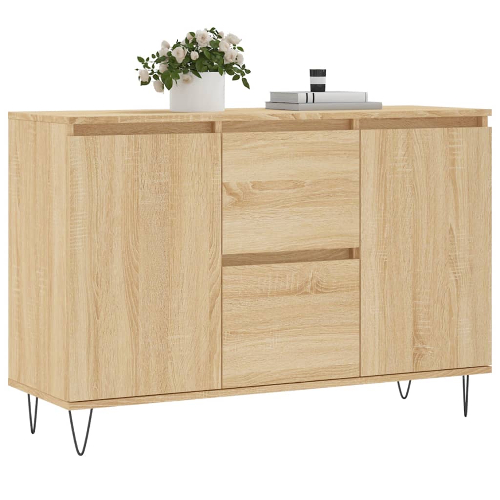 Credenza Rovere Sonoma 104x35x70 cm in Legno Multistrato - homemem39