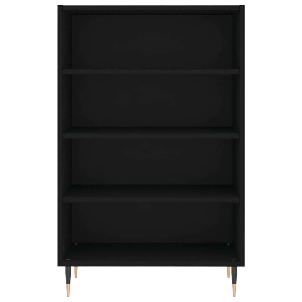 Credenza Nera 57x35x90 cm in Legno Multistrato - homemem39