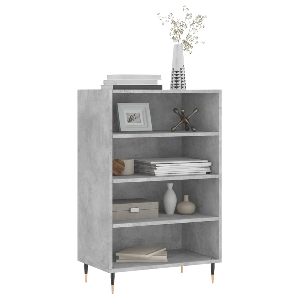 Credenza Grigio Cemento 57x35x90 cm in Legno Multistrato - homemem39