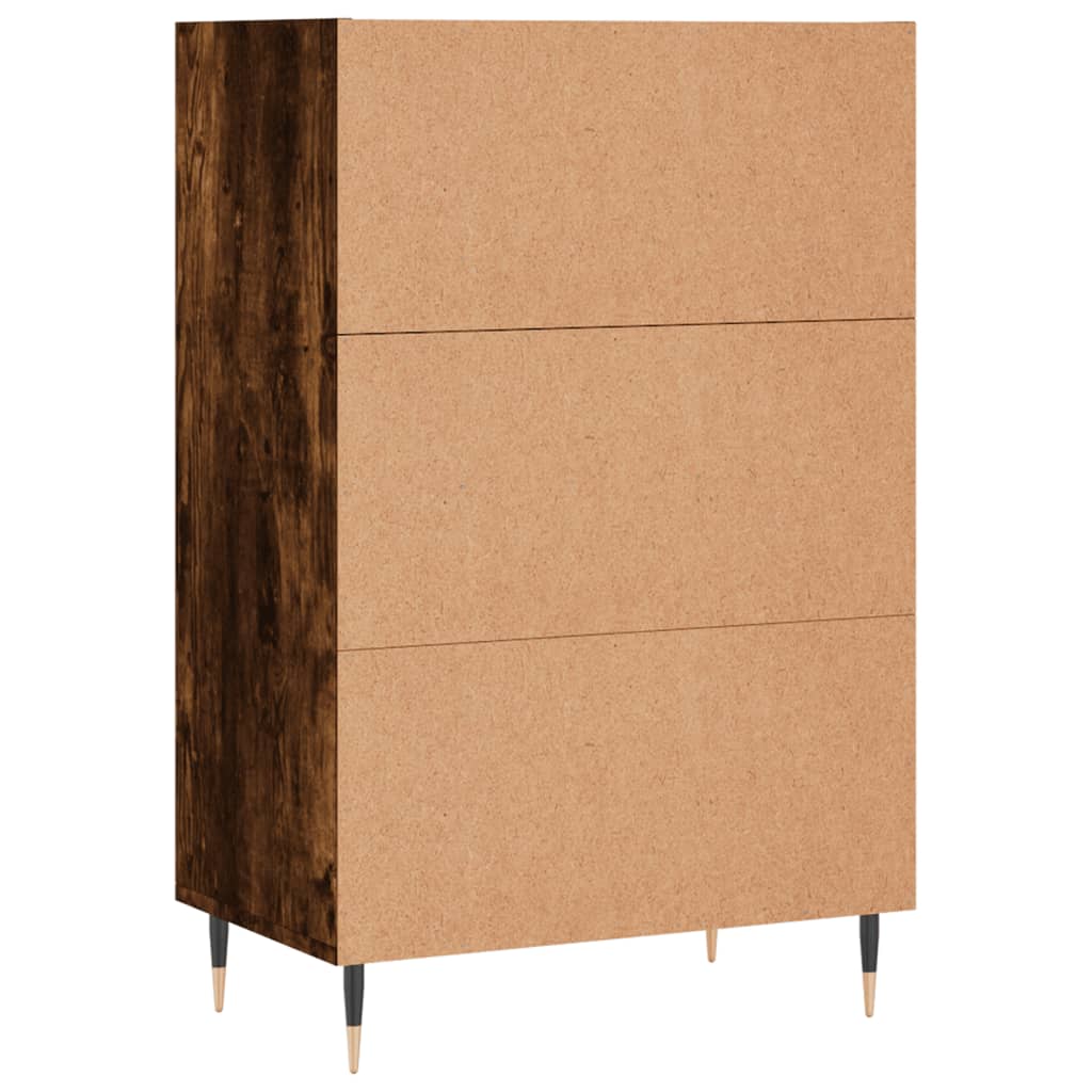 Credenza Rovere Fumo 57x35x90 cm in Legno Multistrato - homemem39