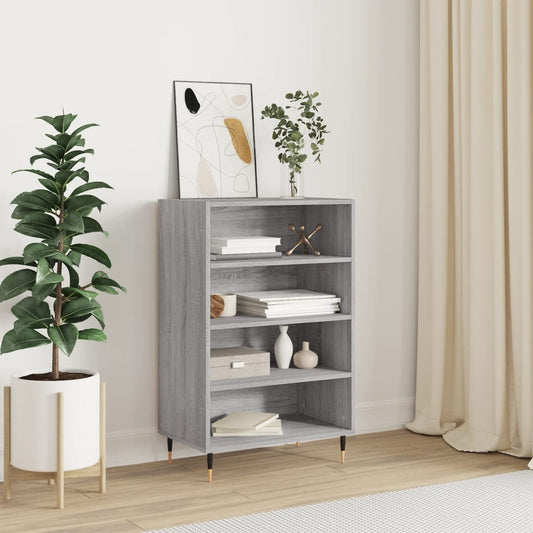 Credenza Grigio Sonoma 57x35x90 cm in Legno Multistrato - homemem39