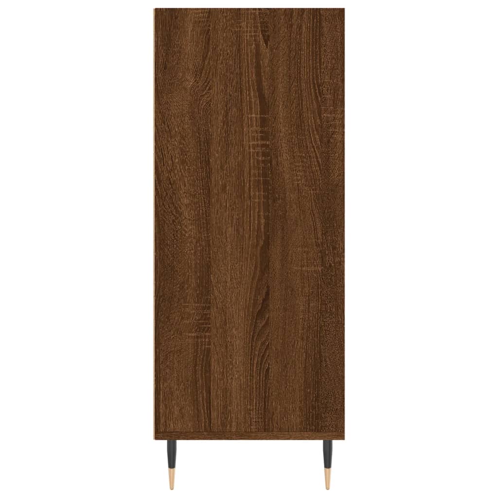 Credenza Rovere Marrone 57x35x90 cm in Legno Multistrato - homemem39