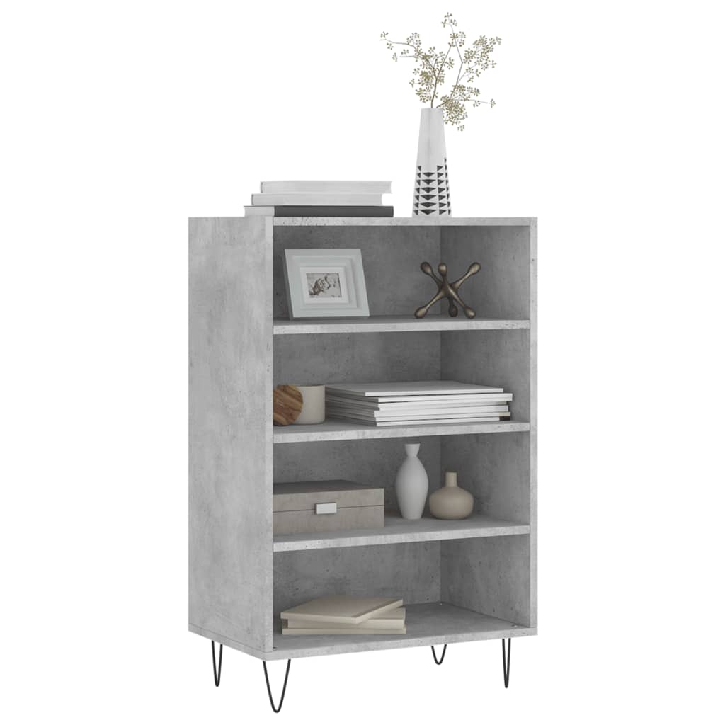 Credenza Grigio Cemento 57x35x90 cm in Legno Multistrato - homemem39