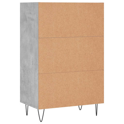 Credenza Grigio Cemento 57x35x90 cm in Legno Multistrato - homemem39