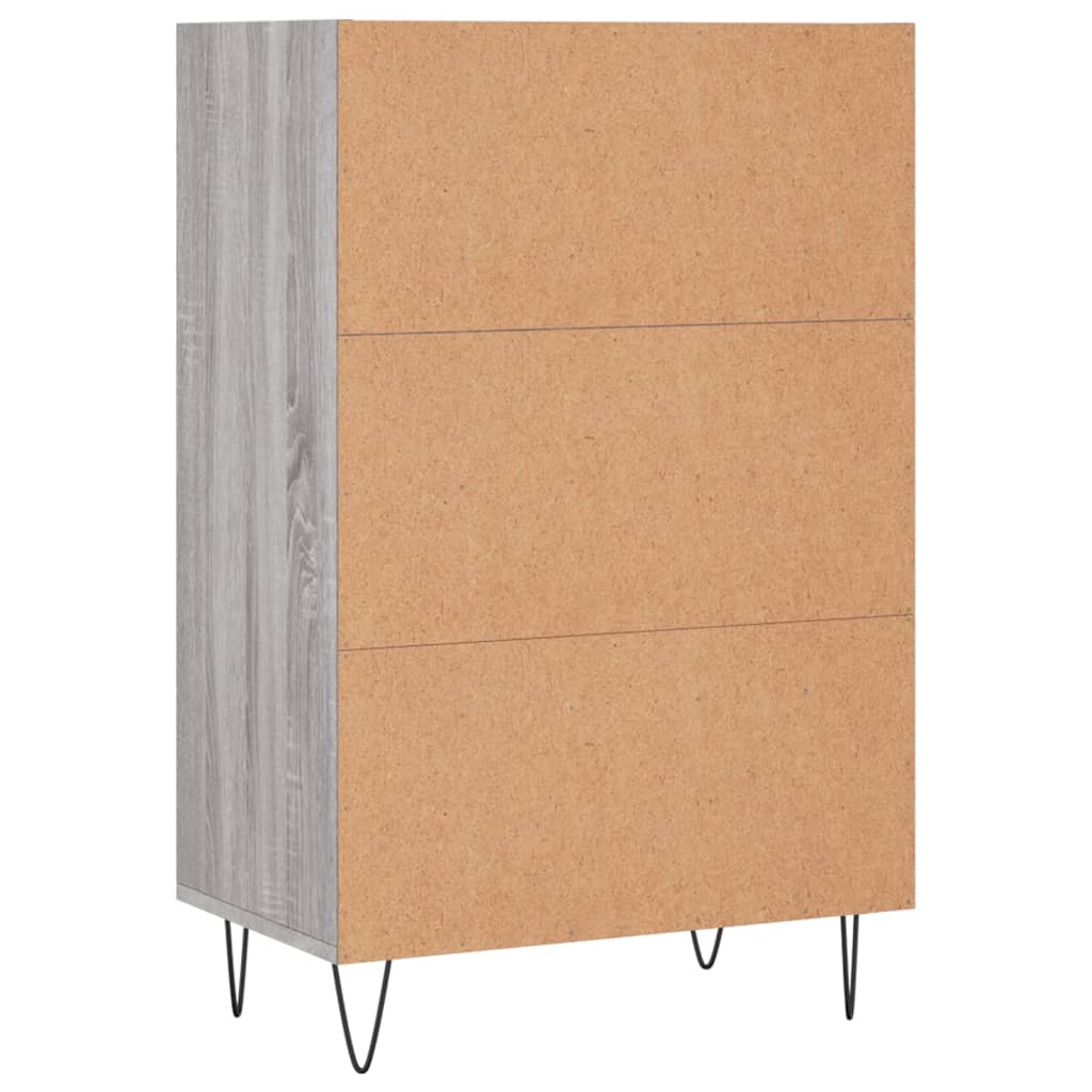 Credenza Grigio Sonoma 57x35x90 cm in Legno Multistrato - homemem39